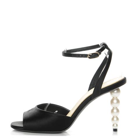 chanel mules pearl heel|Chanel sandals website.